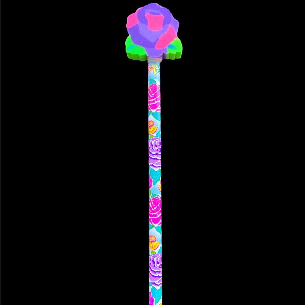 Lisa frank rose pencil with topper